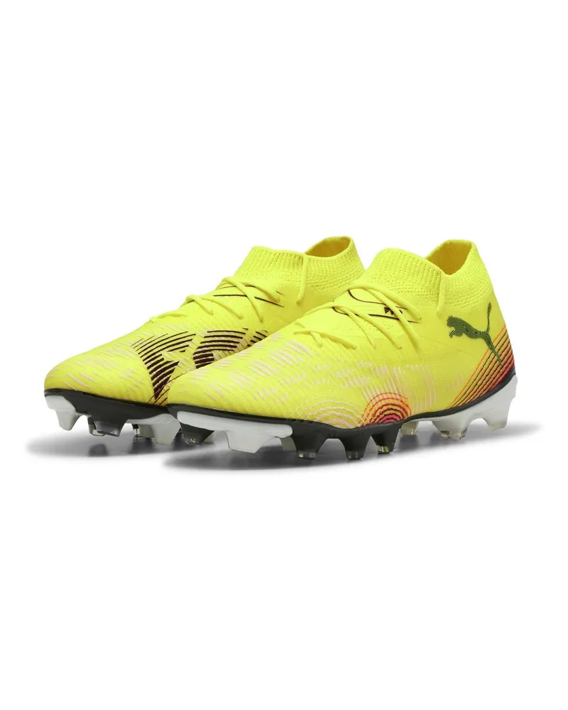 Puma Damen Future 8 Match Snug Fit Kunstrasen-Fußballschuhe (Gelb/Schwarz Gelb