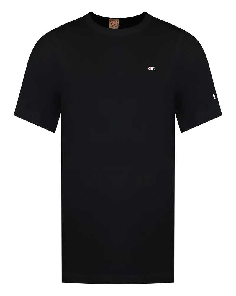 Champion Reverse Weave Herren Schwarz T-Shirt Schwarz