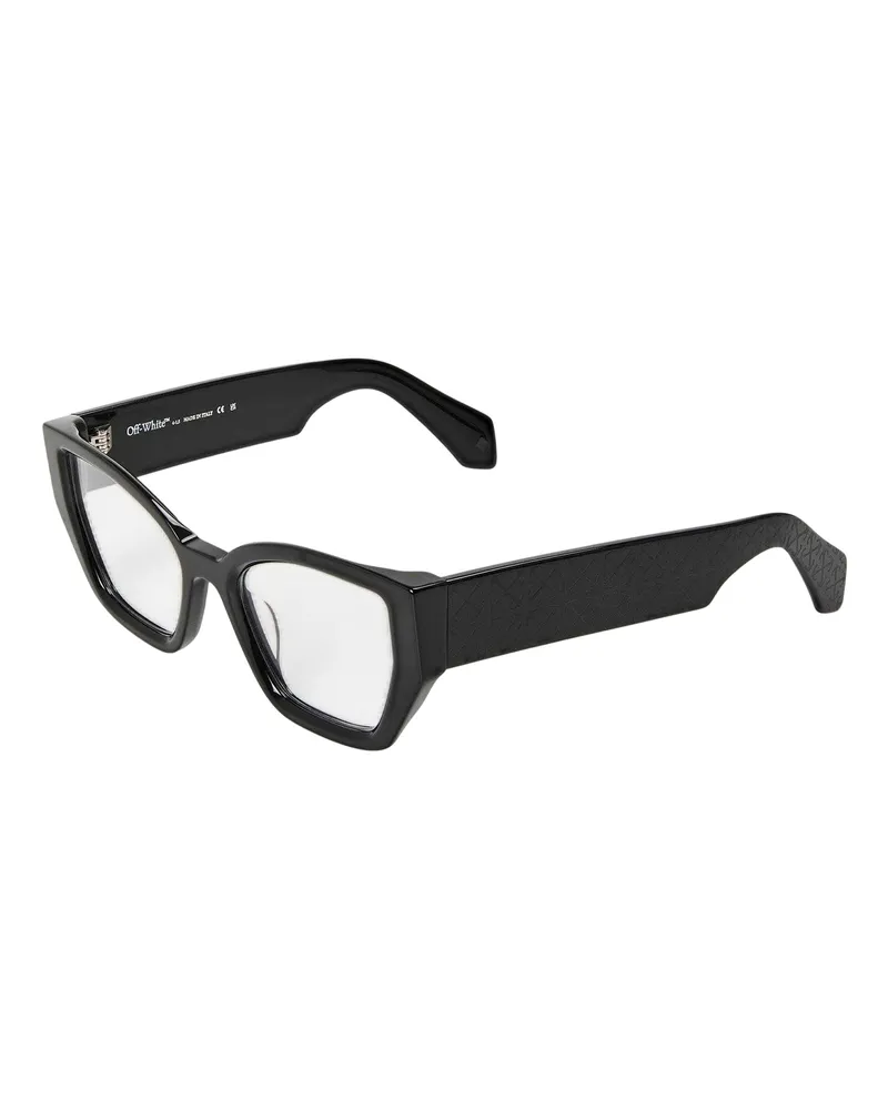 OFF-WHITE Off White - "Style 7q" Logo-Sonnenbrille für Herren/Damen Unisex (Schwarz Schwarz