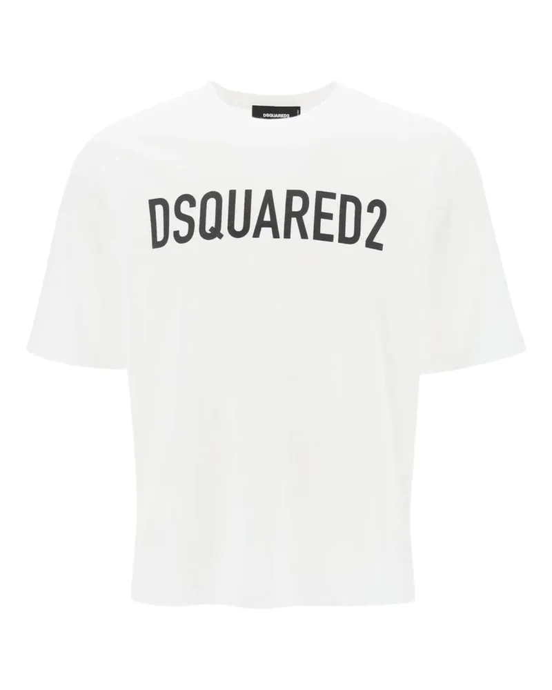 Dsquared2 Loose-fit T‑Shirt mit Markenlogo - Weiß Weiß
