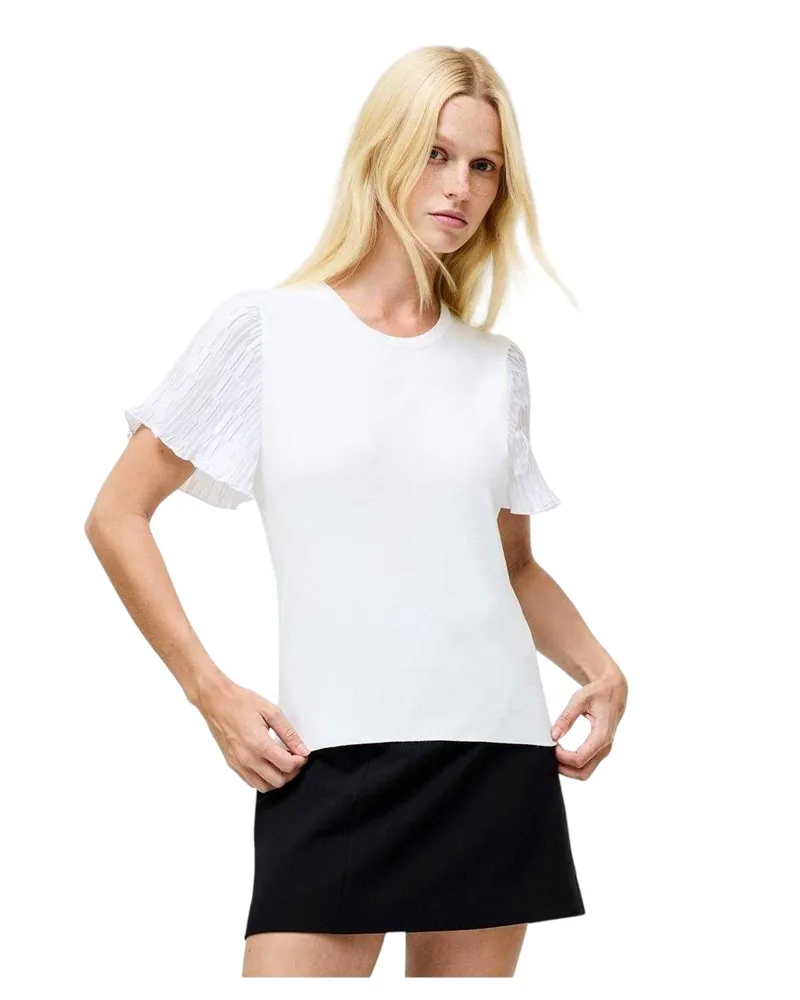 French Connection Krista" T-Shirt für Damen, Regulär (Weiß Weiß