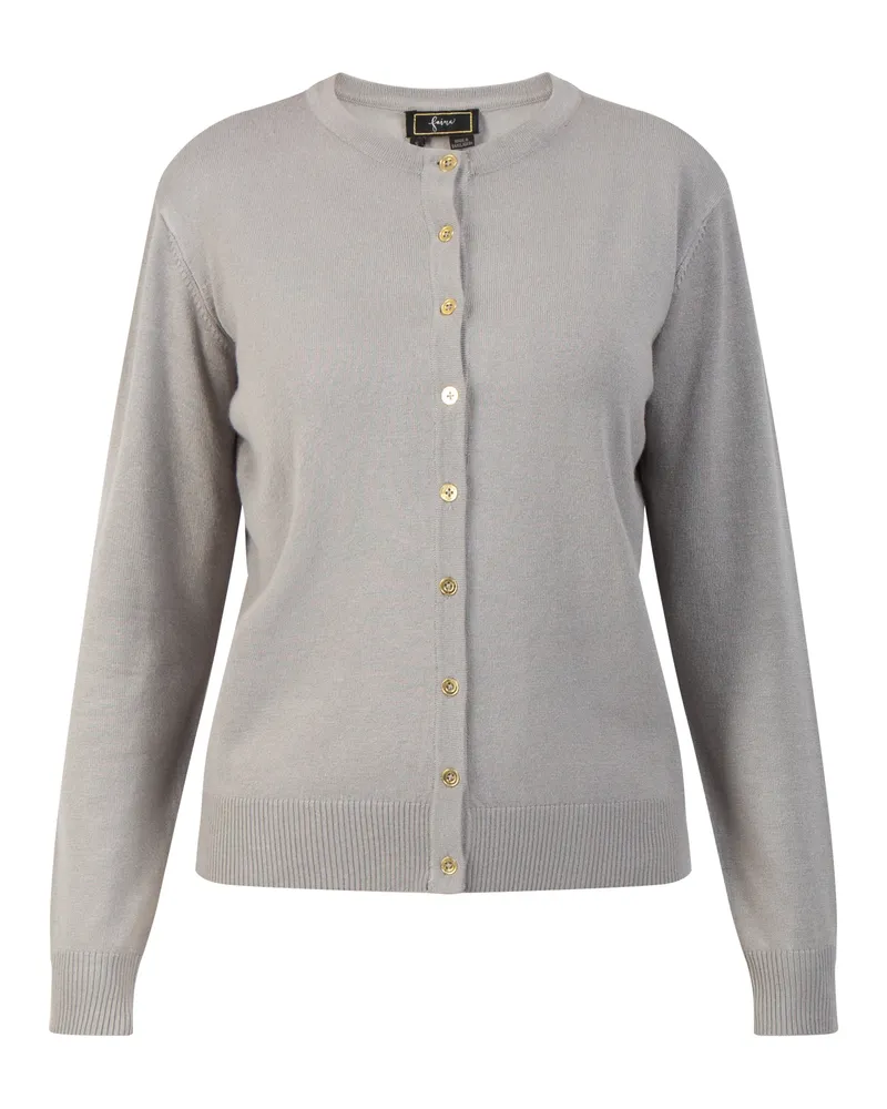 FAINA Strickjacke Damen grau Grau