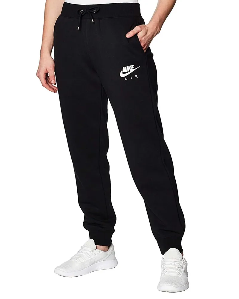 Nike Air Herren Slim Fit Fleece-Jogger NSW Schwarz Schwarz