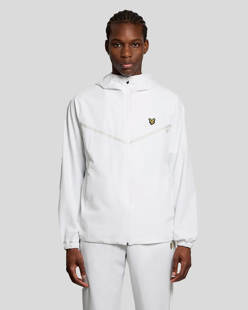 Lyle & Scott Sportstreifen Trackjacke Weiß