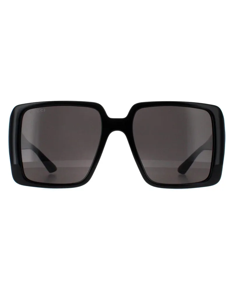 Gucci Square Womens Schwarz mit Gold Grau GG1692S Schwarz