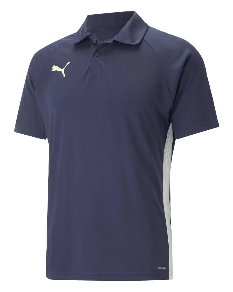 Puma Teamliga Herren Navy Padel Polo-Shirt Marineblau
