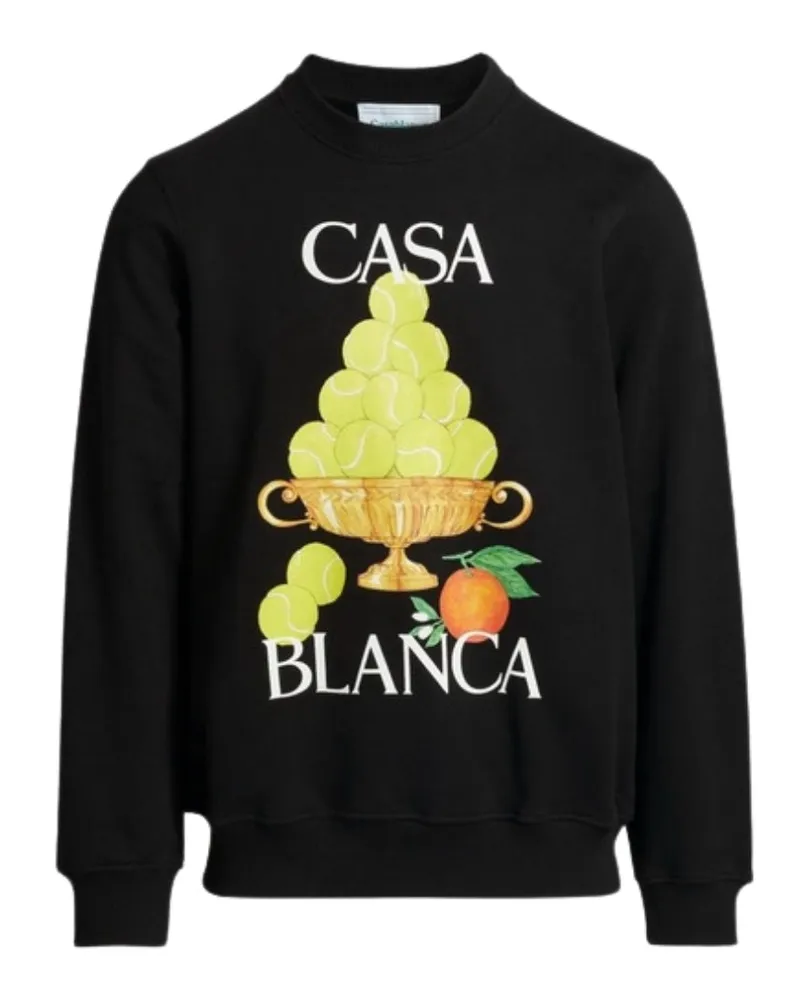 Casablanca Paris La Corbeille Doranges Schwarzes Sweatshirt Schwarz