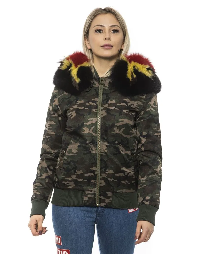 Mr & Mrs Italy Army-Bomberjacke für Damen aus Polyamid - Camouflage Camouflage