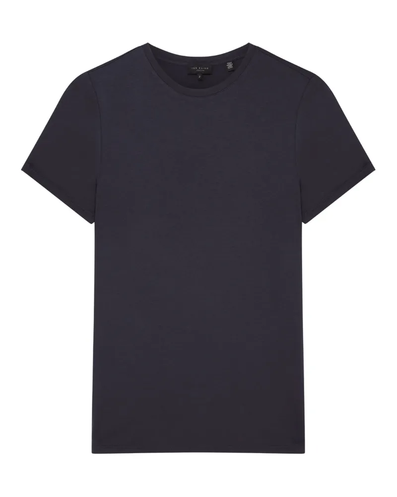 Ted Baker Bedrucktes, tailliertes T‑Shirt - Dunkelgrau Dunkelgrau