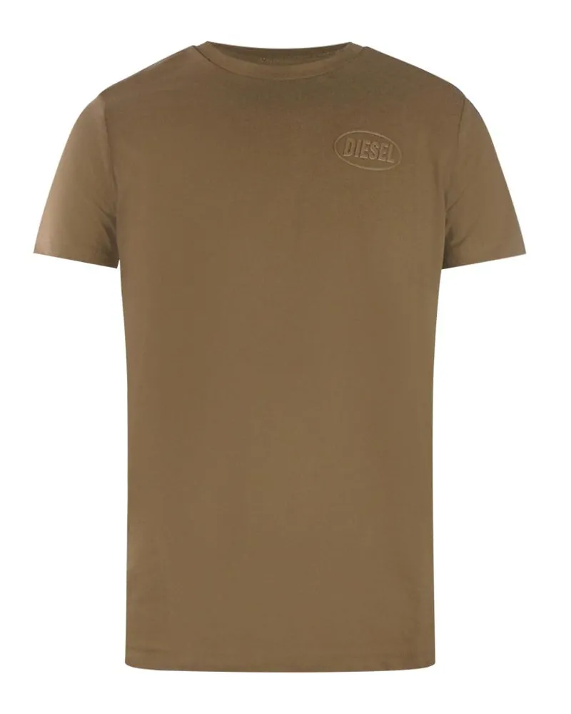 Diesel T-Shirt für Herren, Logo, Baumwolle (Braun Braun