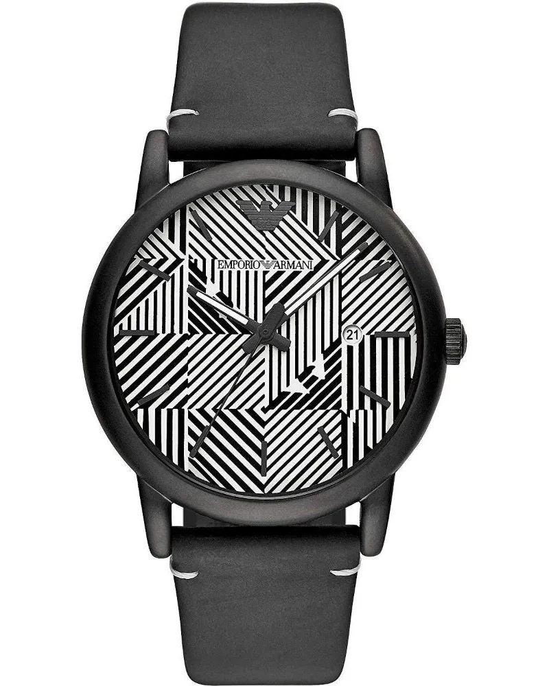 Emporio Armani AR11136 Schwarz Herrenuhr Schwarz