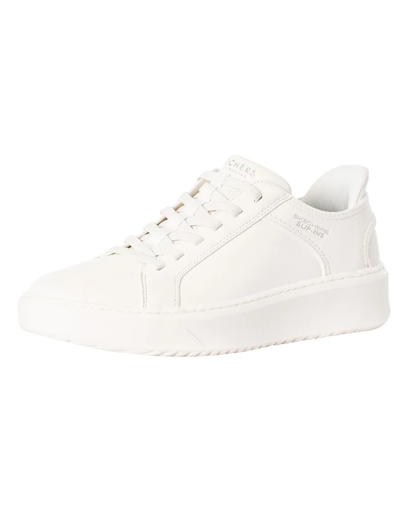 Skechers Slip-Ins Court Break Double Vented Slip-Ins Trainers, Weiß Weiß
