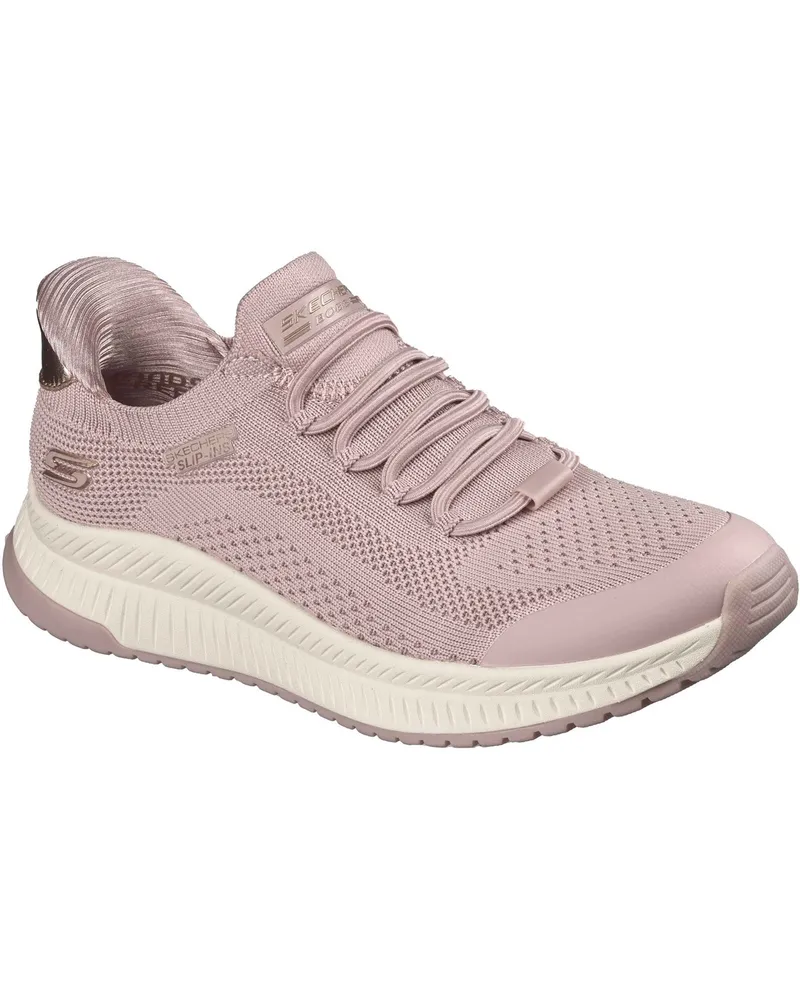 Skechers BOBS Sport Squad 4 Dire Step Polyester-Sneaker für Damen - Rosa Rosa