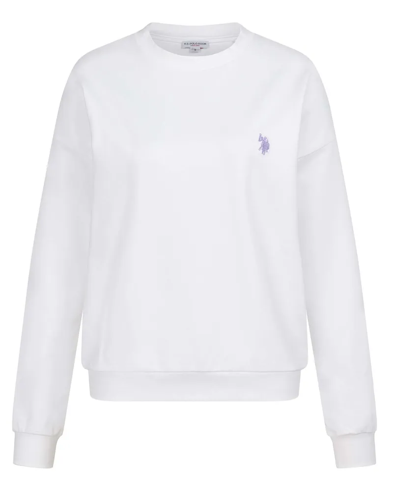 U.S. Polo Assn.  U Polo Assn Damen-Sweatshirt aus Baumwoll-Stretch - Weiß Weiß