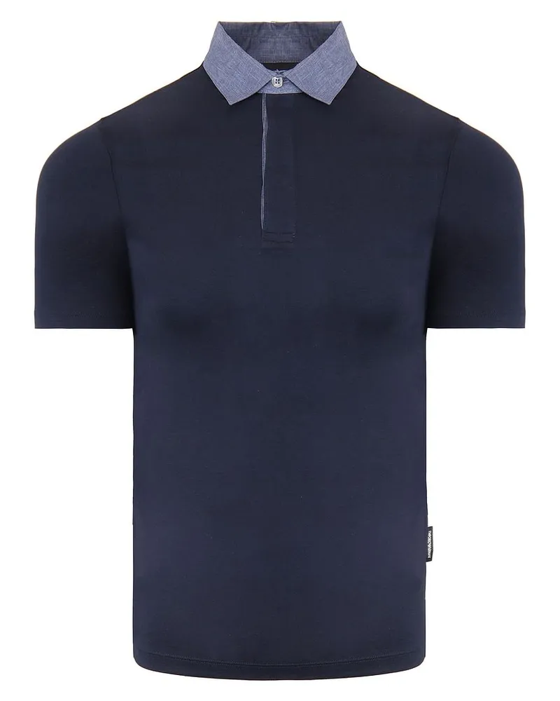 Giorgio Armani Emporio  Mens Navy Polo -Hemd Blau