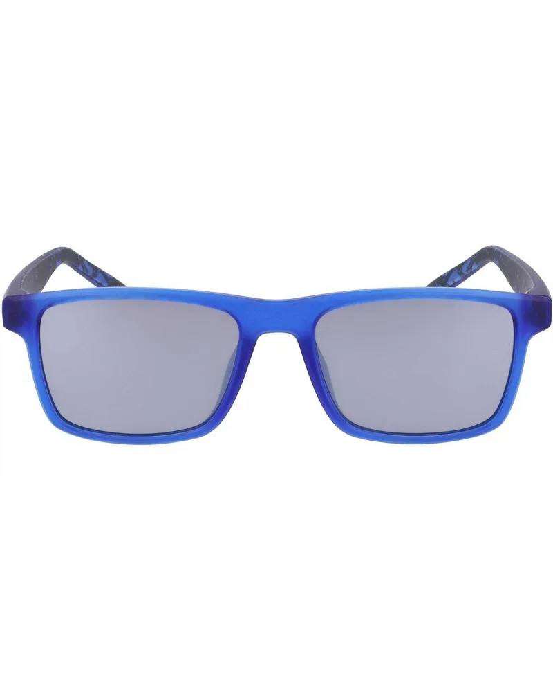 Nike Rechteck-Sonnenbrille für Herren/Damen Unisex, Alltag (Königsblau/Silber Mittelblau