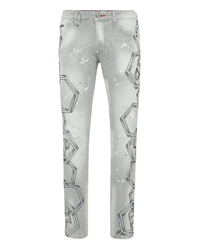 Philipp Plein Jeans Regular Fit Grau