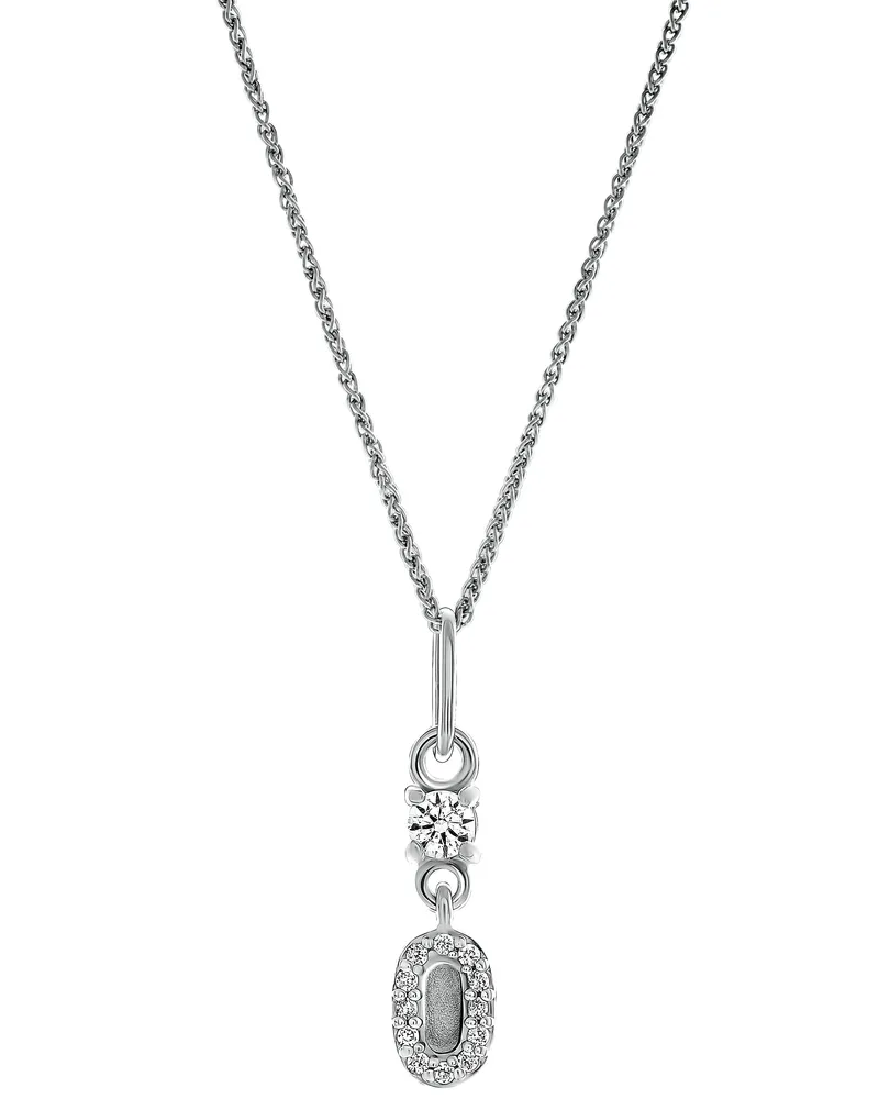 Orphelia Lily' Damen-Anhänger aus 925er Sterlingsilber mit Kette – Silber ZH-7582 Silber