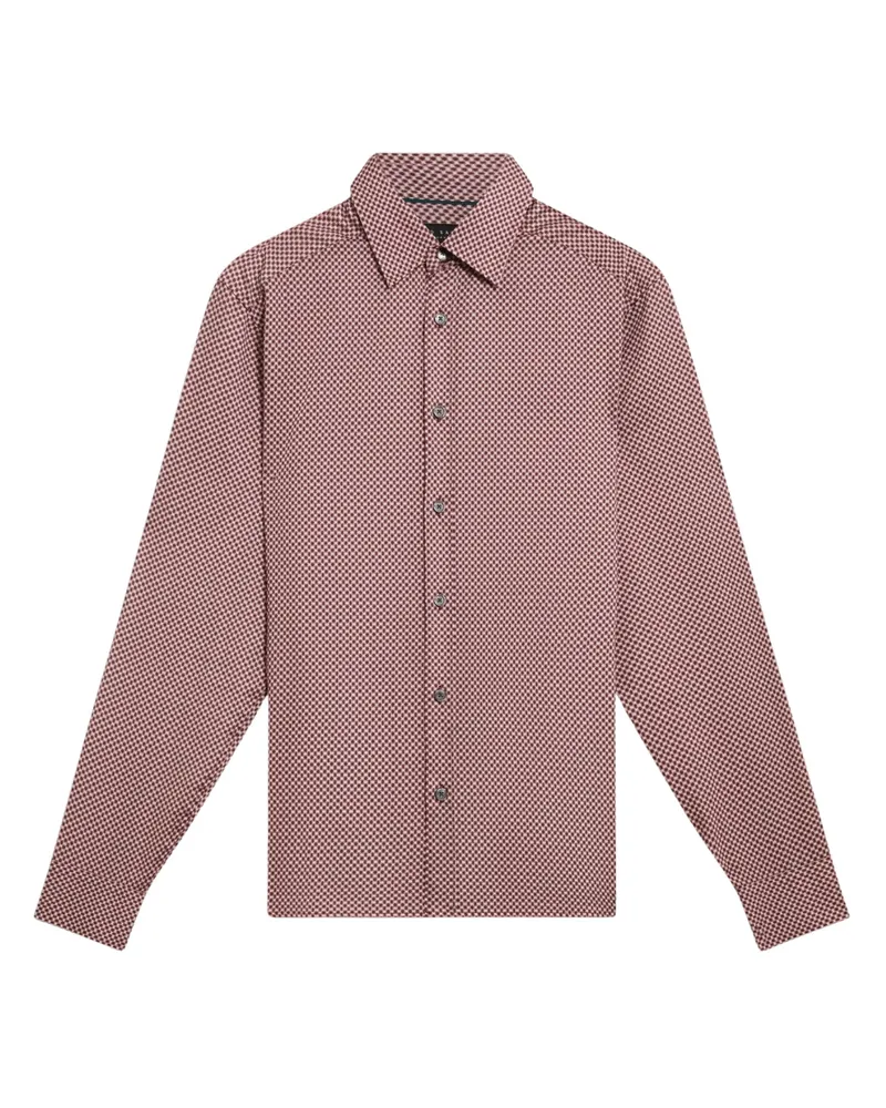Ted Baker Jozef Hemd mit Mini-Geo-Print - Lila Lila