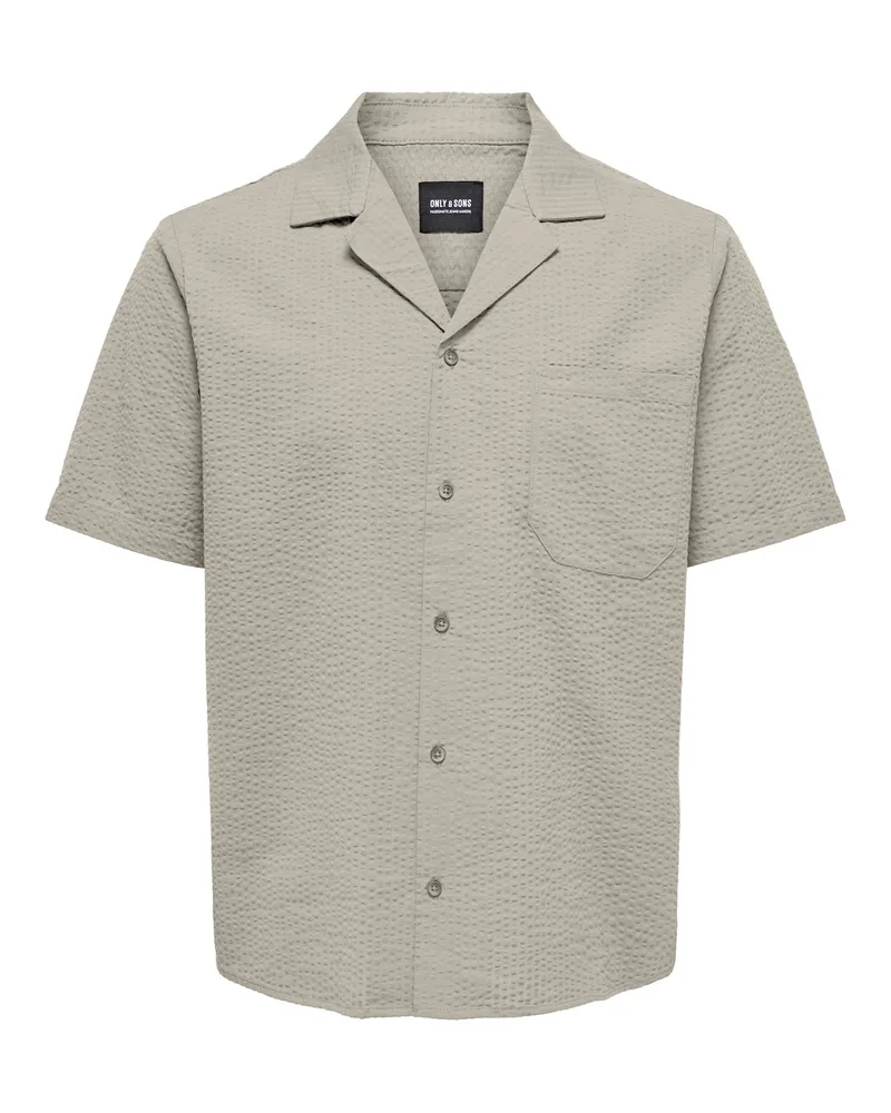 Only & Sons Hemd Hellgrau