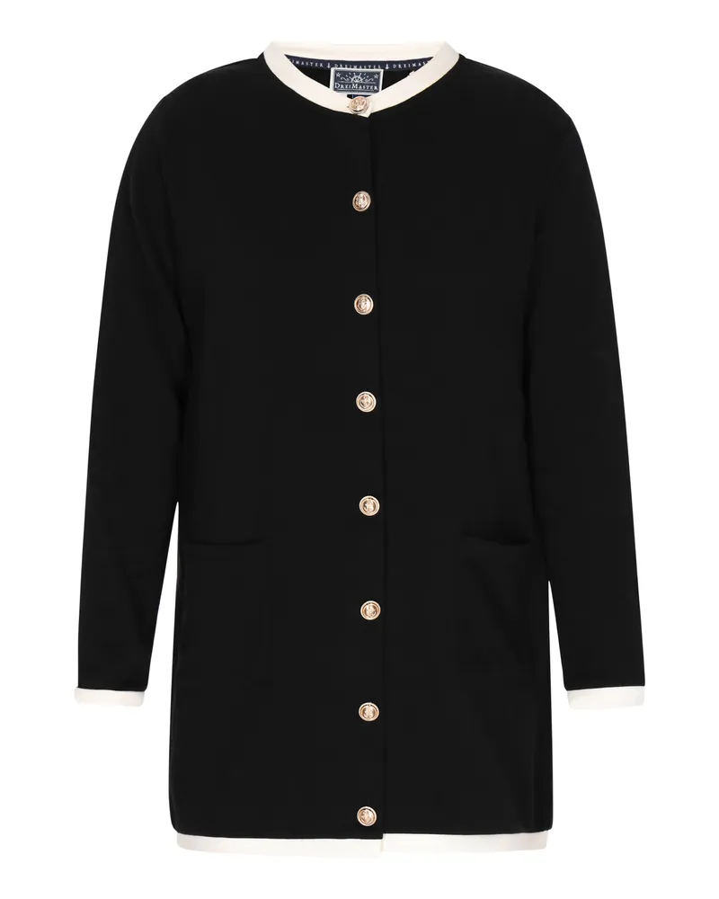 DreiMaster Strickjacke Frauen Schwarz Schwarz