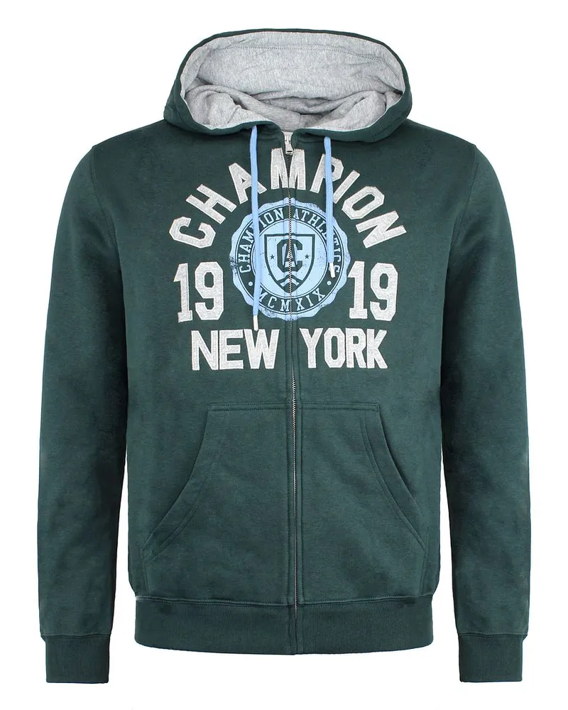 Champion Easy Fit Mens Dark Green Track Jacke Dunkelgrün