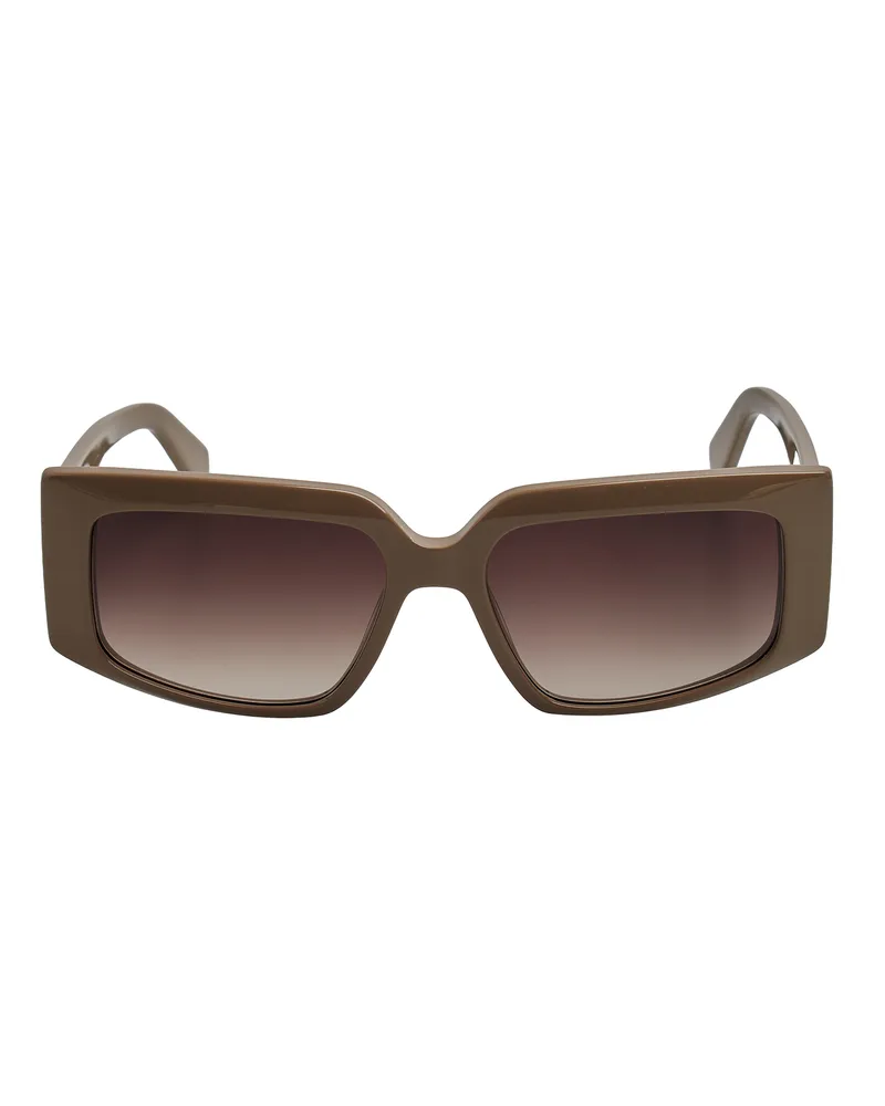 Liu Jo Damen Rechteckige Acetat Sonnenbrille LJ791S Braun