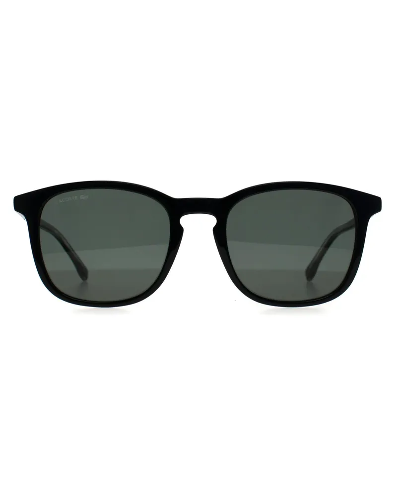 Lacoste L961S Unisex-Rechtecksonnenbrille, schwarz/grün - Schwarz Schwarz