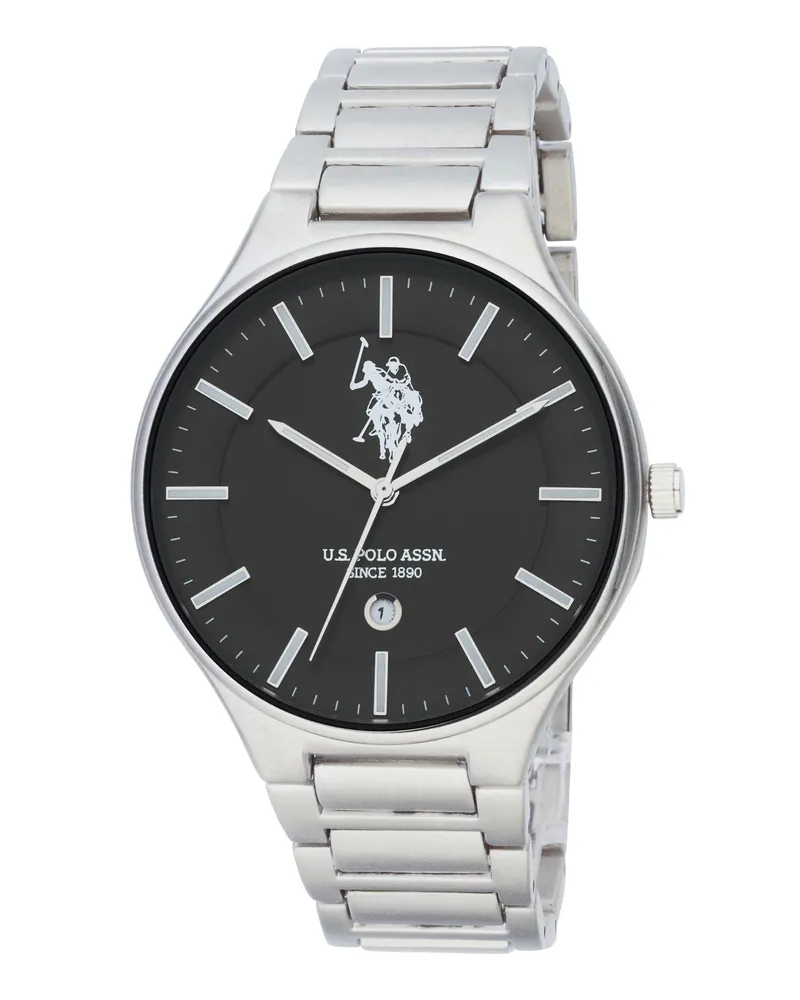 U.S. Polo Assn.  Uhr Jordan Herrenuhr Silber