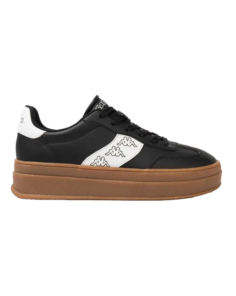 Kappa Scafa" Sneaker für Damen, Plattform-Absatz (Schwarz Schwarz