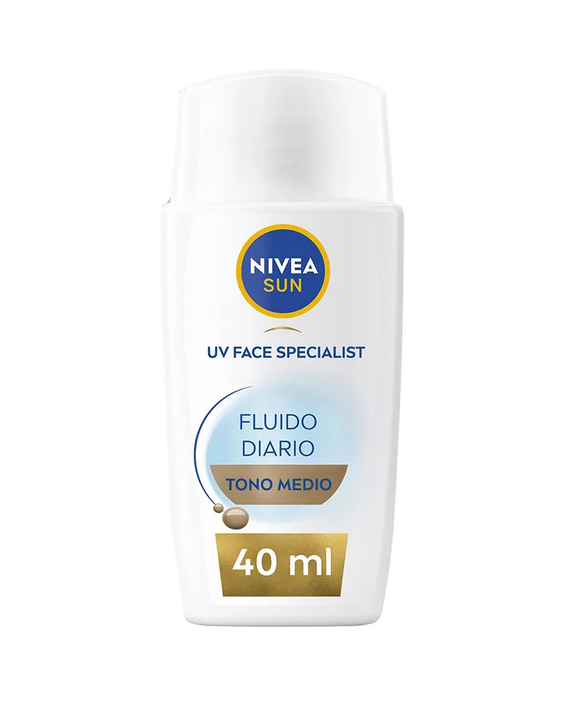 Nivea Daily Sun Fluid Gesichtsschutz Spf50+ #mittlerer Ton 40 ml 