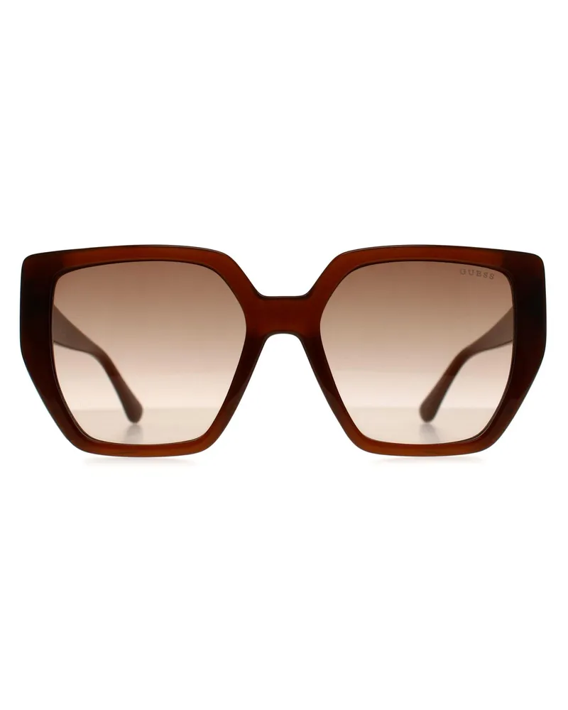 Guess GF6178 45B glÃ¤nzend hellbraun braun Farbverlauf Sonnenbrille Braun