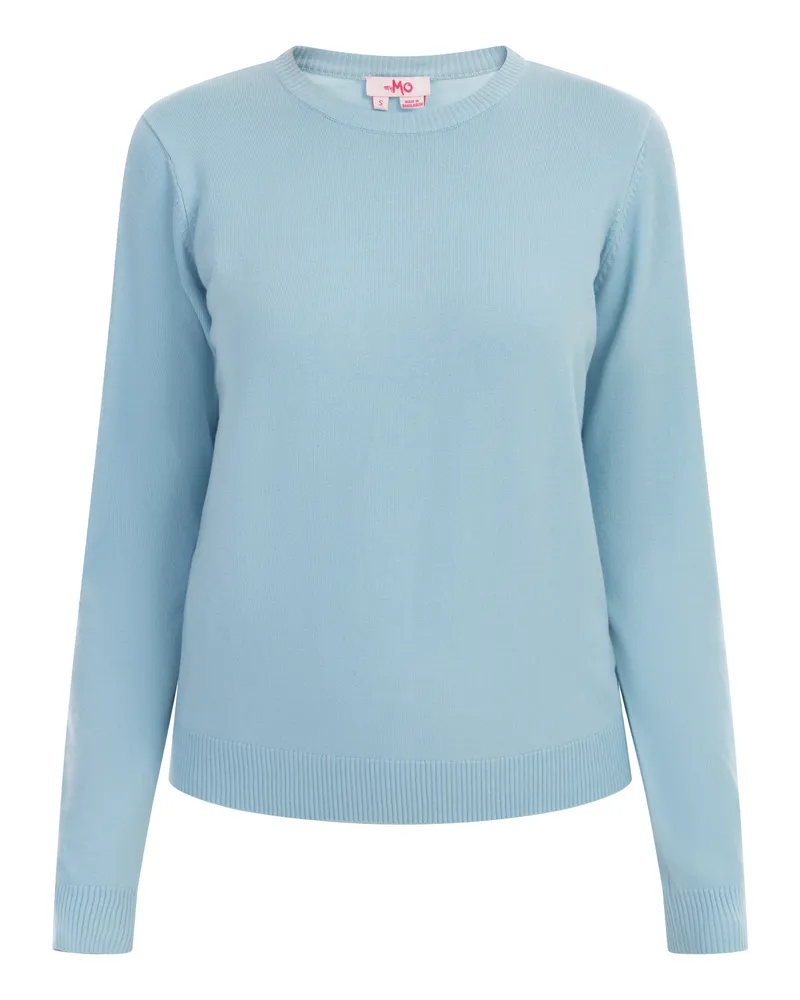 My Mo Strickpullover Damen hellblau Hellblau