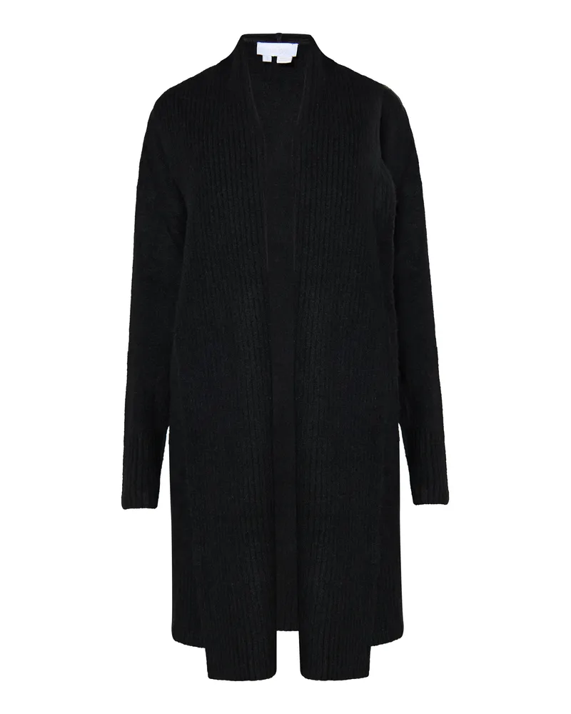Usha Strickcardigan für Damen, offen, feine Strickstruktur - Schwarz Schwarz
