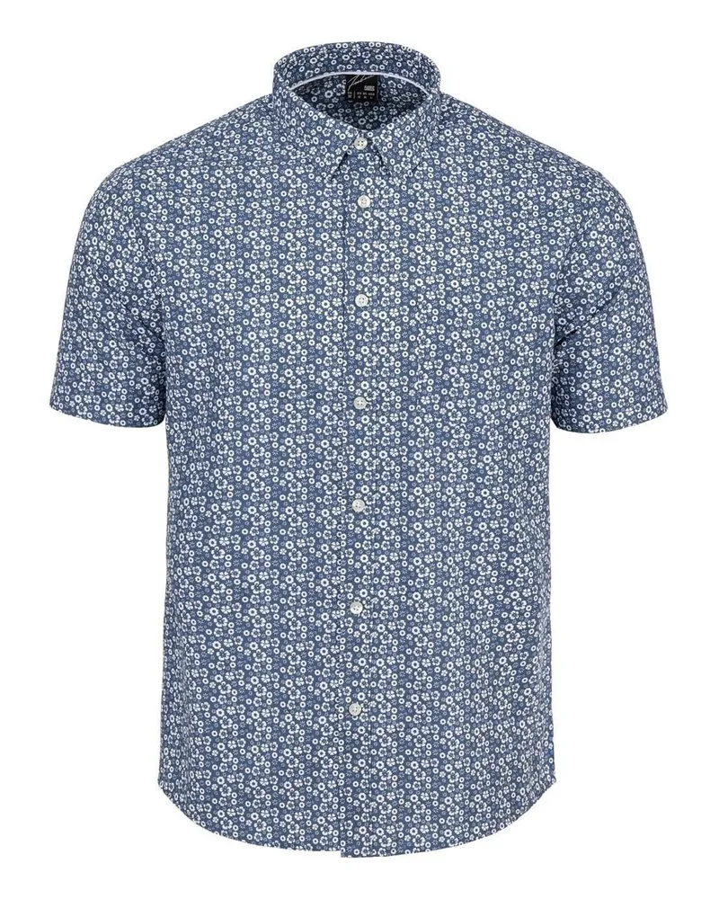 Ben Sherman Hemd für Herren, kurzärmlig (Blau Blau