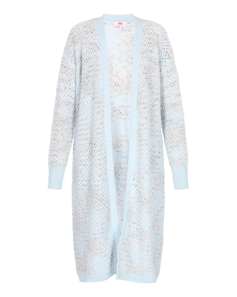 My Mo Strickjacke Frauen blau meliert Blau