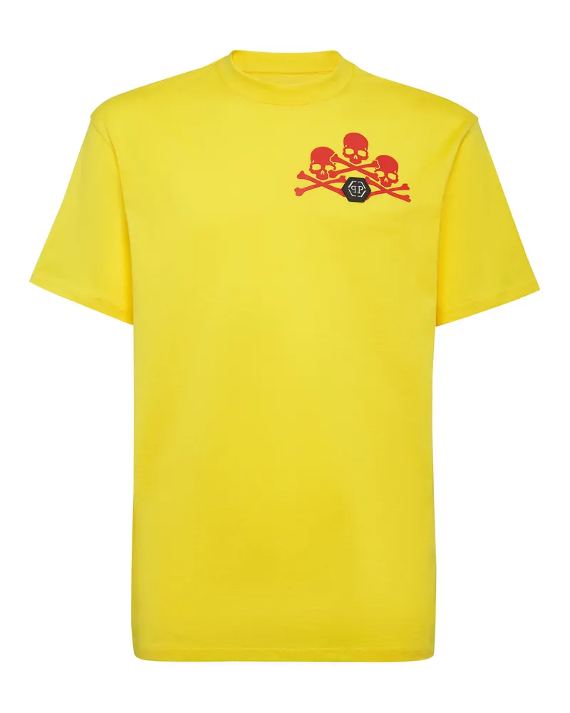 Philipp Plein T-Shirt Skull Gelb