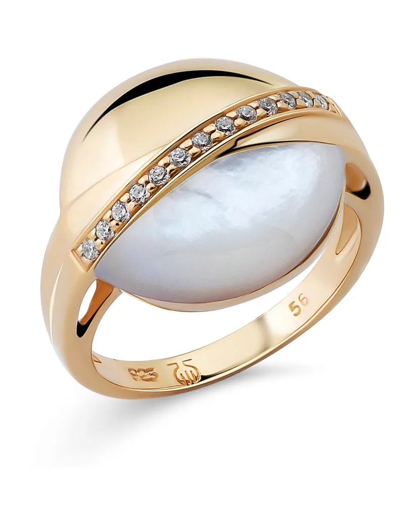 Orphelia Damen-Ring Sterling-Silber 925 – Gold ZR-7506/G Gold
