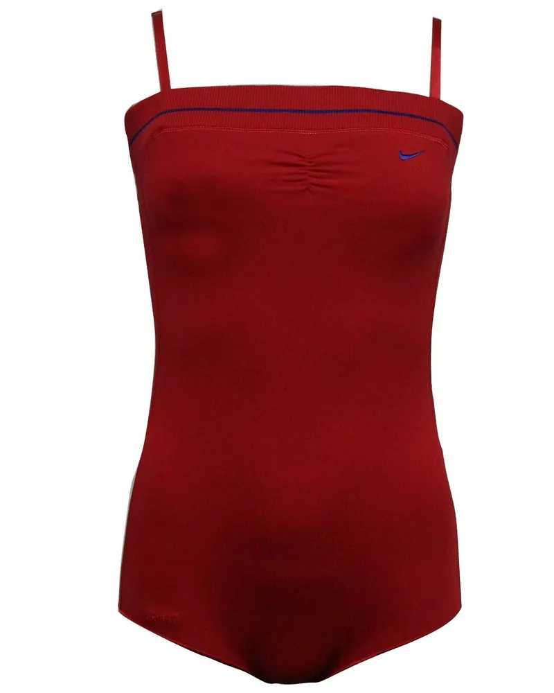 Nike dri fit Womens alle in einem Training Lotard Bodysuit Red 280540 688 A57d Rot