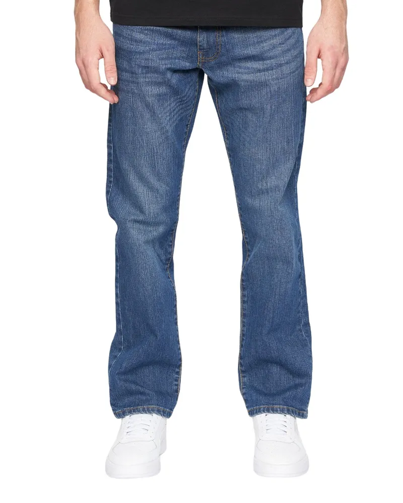 CrossHatch Bandol" Jeans für Herren (Steinwaschen Marineblau