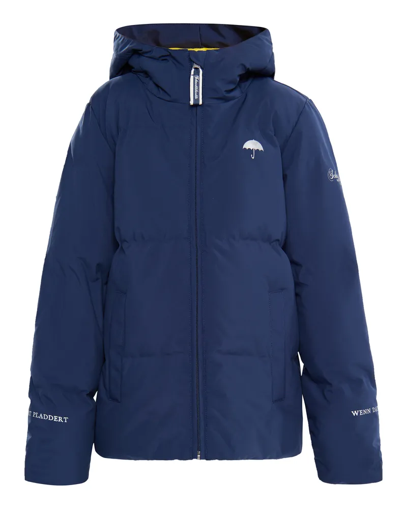 Schmuddelwedda Funktionale Winterjacke Mädels Marine Marineblau