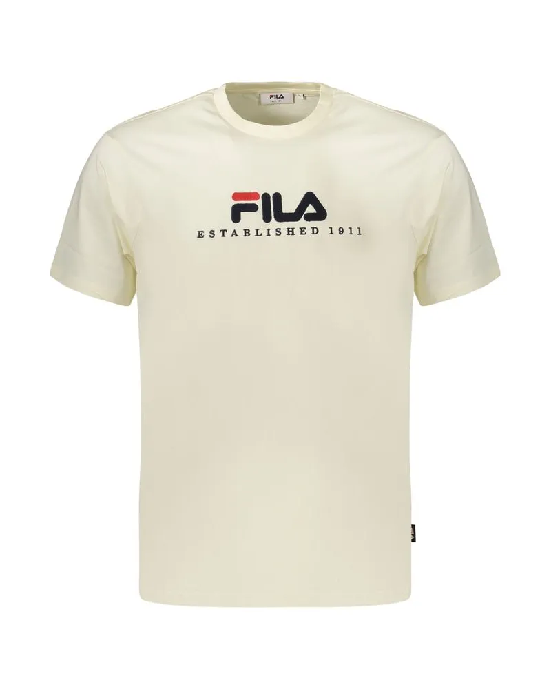 Fila Beige Baumwoll-Herren-T-Shirt Beige