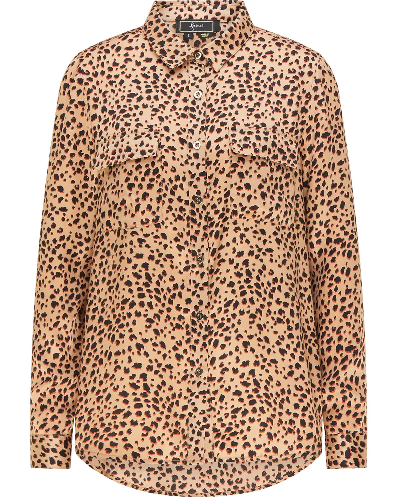 FAINA Bluse Damen Beige Mehrfarbig Beige