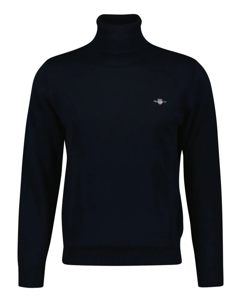Gant Classic Cotton Rollkragenpullover - Blau Blau