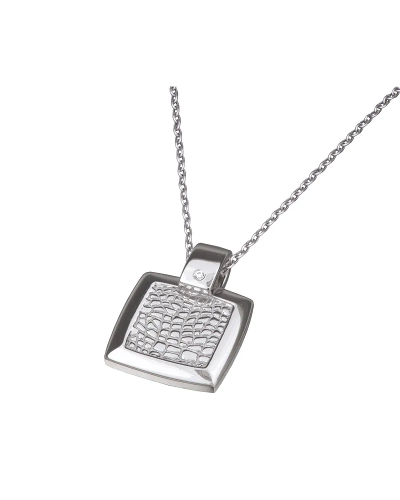 Orphelia Damen-Kette aus 925er Sterlingsilber mit Anhänger – Silber ZH-4542 Silber