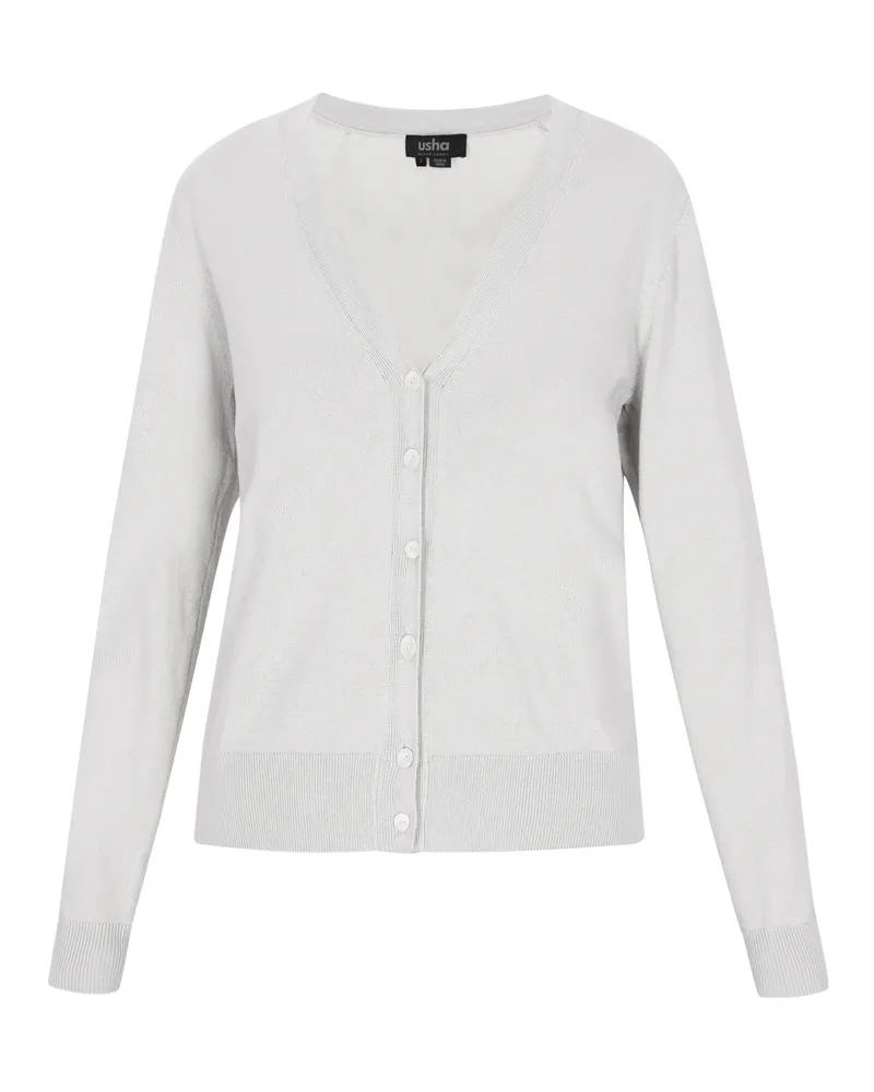 Usha Strickjacke Frauen hellgrau Hellgrau