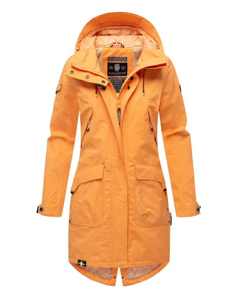 NAVAHOO Damen Parka Pfefferschote – Leicht, Stylisch & Funktional Orange