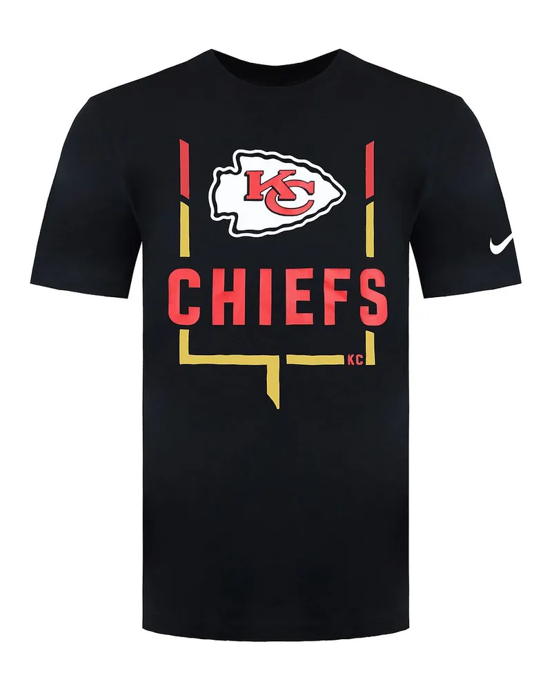 Nike NFL Kansas City Chiefs Legend Goal Post Herren-T-Shirt Schwarz
