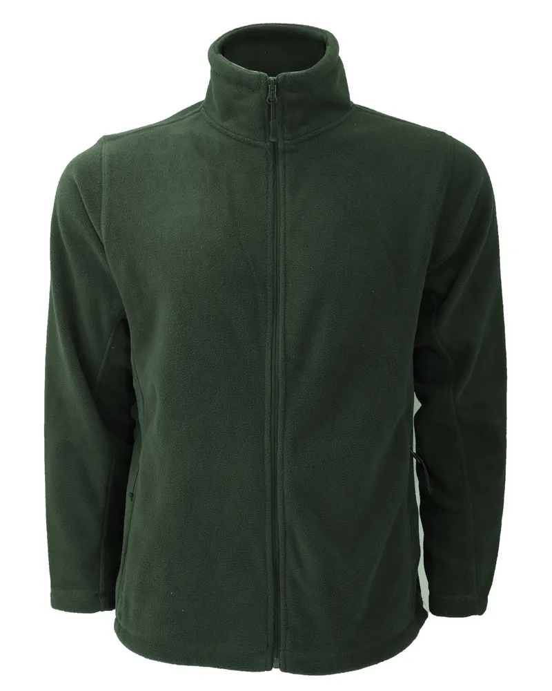 Russell Athletic Russell Mens Full Zip Outdoor Fleece Jacke (Flaschengrün Grün