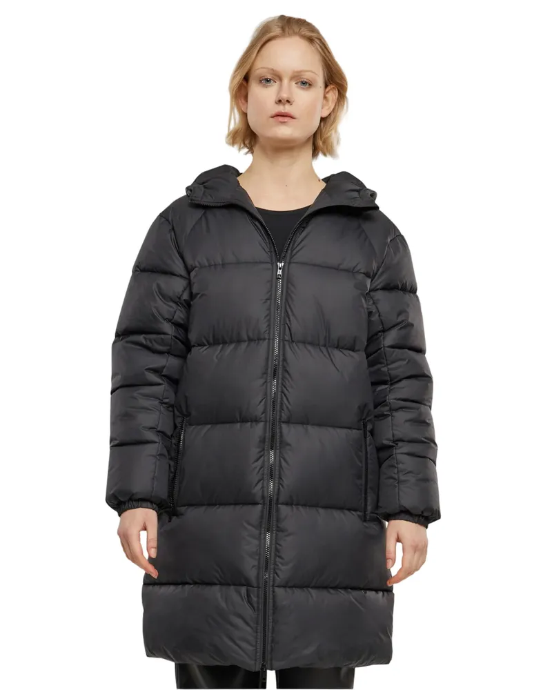 Urban Classics Steppjacke für Damen (Schwarz Schwarz